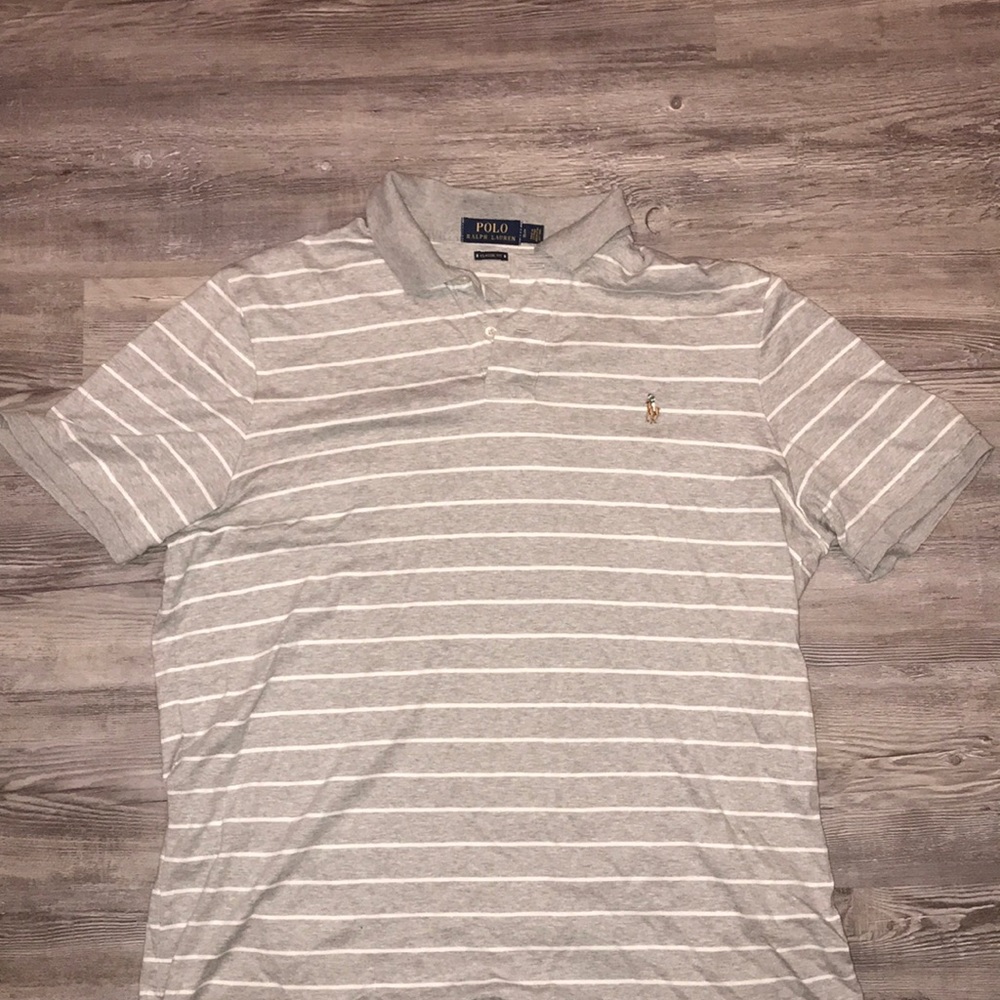 Polo Golf Shirt—Gray. Men’s LG.